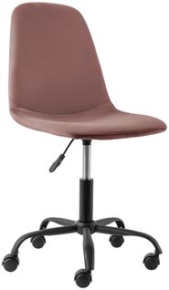 Milano-chaise De Bureau En Velours Rose