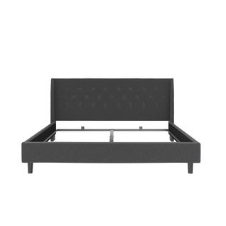 Her Majesty-lit 180x200 Cm En Tissu Anthracite