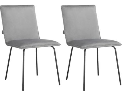 Nika-chaise De Salle à Manger 2 Pack Grey