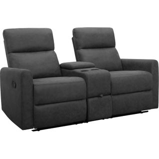 Dacoulas - Fauteuil De Relaxation Double En Tissu Anthracite