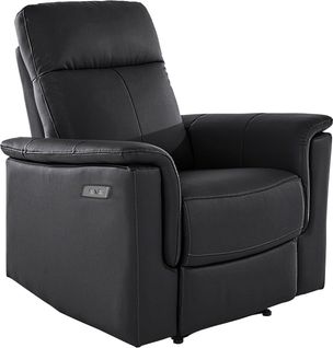 Southbrook-fauteuil Inclinable Électrique Noir Lea/pu