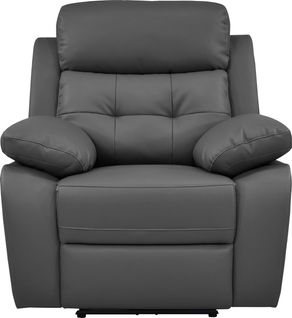 Lannilis-fauteuil Inclinable Manuel Gris Pu