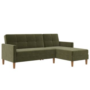 Chaise Longue Canapé Lit Avec Rangement Olive