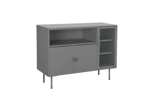 Rosalie-buffet à 2 Portes En Métal Gris