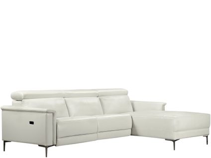 Lund-canapé 3 Places Avec 1 Fauteuil Électrique En Pu Crème