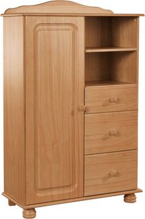 Mette-Buffet Avec 1 Porte Et 3 Tiroirs En Pin