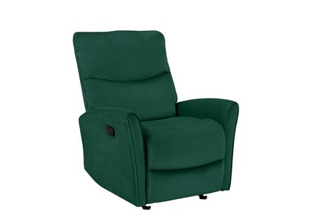 Chesley-fauteuil Inclinable Manuel En Velours Vert Foncé