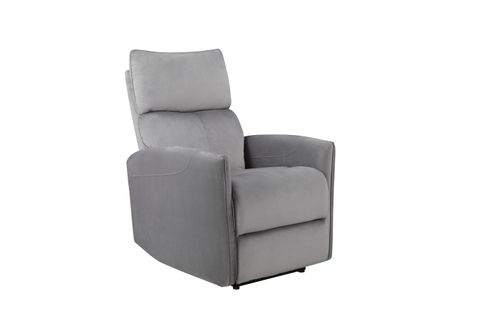 Pineto - Fauteuil De Relaxation Avec Fonction Électrique En Gris Velours