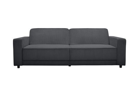 Allie - Canapé-lit 3 Places En Tissu Anthracite