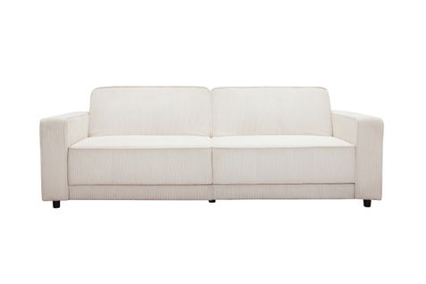 Allie - Canapé-lit 3 Places En Tissu Crème