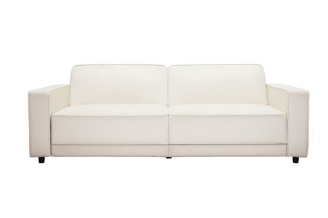 Allie - Canapé-lit 3 Places En Velours Crème