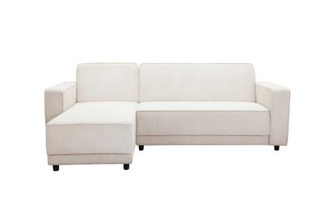 Allie - Canapé-lit 3 Places Avec  En Tissu Crème
