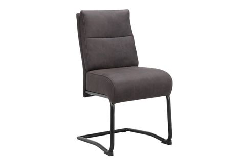 Wilde-chaise De Salle à Manger En Microfibre Anthracite 2 Pack