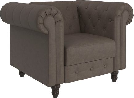 Felix - Chaise Longue Avec Fonction Relax En Microfibre Marron Foncé