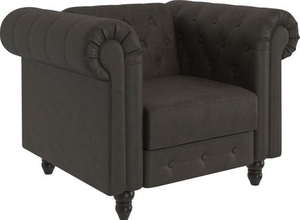 Felix - Chaise Longue Avec Fonction Relax En Microfibre Anthracite