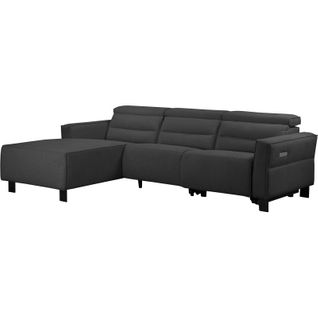 Carpari-canapé 3 Places Avec 1 Relax Électrique En Tissu Anthracite