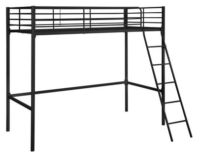Clove-lit Mezzanine 140x200 En Métal Noir