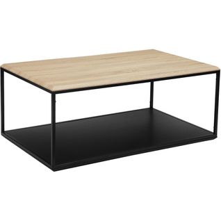 Nathan-table Basse En Effet Chêne Noir