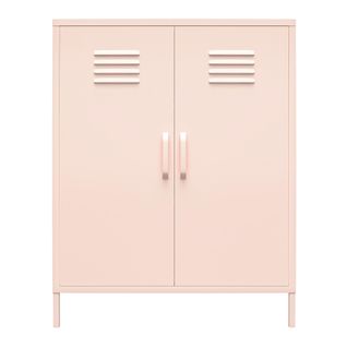 Mission District - Armoire Avec 2 Portes En Métal Rose