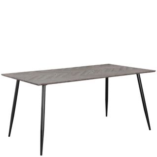 Monza - Table à Manger En Effet Chevrons/aspect Chêne 8 Personnes L160