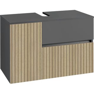 Wisla -meuble Sous-évier Avec 1 Porte Et 1 Tiroir 1 Battant Aspect Chêne