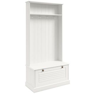 Mille-armoire à 1 Abattant En Pin Blanc