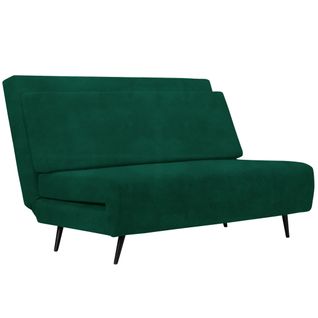 Mallory-lit De Jour Pliable En Velours Vert Foncé