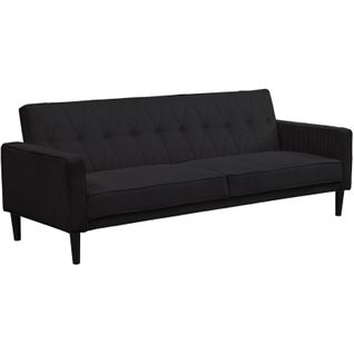 Canapé-lit Avon 3s Velours Côtelé Anthracite
