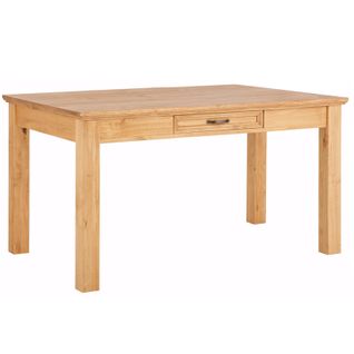 Table De Salle à Manger 140 Cm Avec 1 Tiroir En Pin