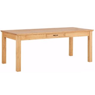 Table De Salle à Manger 180 Cm Avec 1 Tiroir En Pin