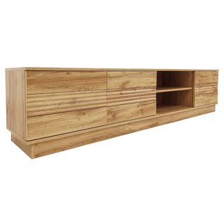 Toro-meuble TV à 3 Portes Aspect Chêne