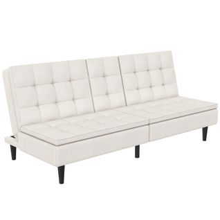 Maine-canapé-lit En Velours Côtelé Crème