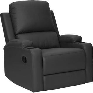 Dallas-fauteuil Inclinable à Commande Manuelle En Pu Noir