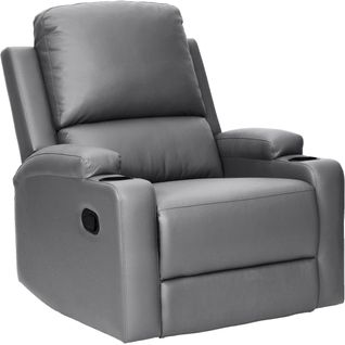 Dallas-fauteuil Inclinable à Commande Manuelle En Pu Gris