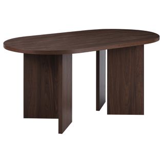 Wigan-table De Salle à Manger 160x90 Cm 6 Places Aspect Noyer