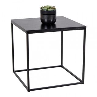 Table D'appoint En Métal Noir Perkar