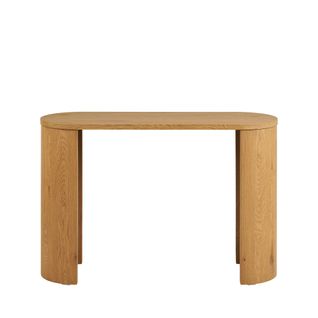 Console Aux Bords Arrondis En Bois L114cm