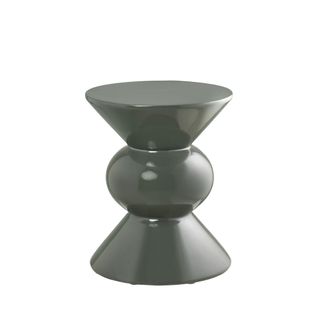 Table D'appoint Ronde En Fibre De Verre 33,5x33.5cm