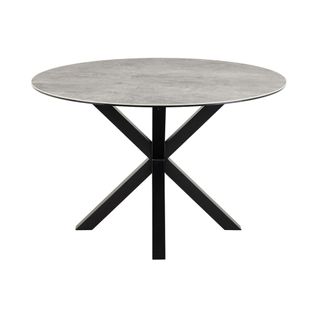 Table De Salle à Manger Ronde En Céramique L119 4 Personnes - Neiva