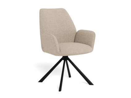Fauteuil pivotant GLENDA Beige