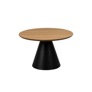 Table Basse Ronde En Bois Et Métal Noir D65 - Girolle