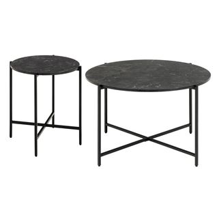 Lot de 2 tables basse AUBANE Noir