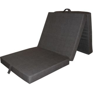 Chauffeuse Pliante - Multi-position - 190 X 70 X 9 Cm - Gris Anthracite