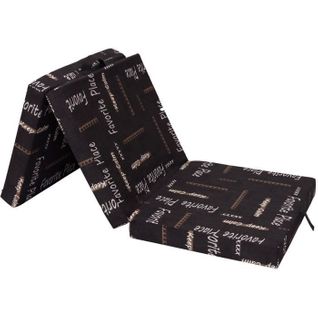 Chauffeuse Pliante - Multi-position - Motif - 190 X 70 X 9 Cm - Marron