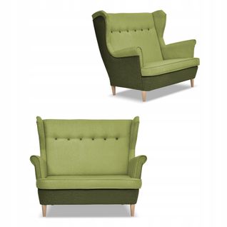 Canapé Scandinave à Oreilles Ari Duo - Vert