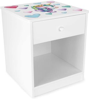 Table De Chevet En Bois  Pour La Chambre D'enfant La Licorne