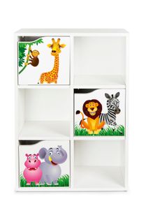 Kubico Slim – Jungle-  Étagère Colorée Pour Enfants, Élégant Et Fonctionnel