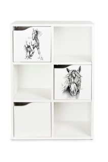 Kubico Slim –  Cheval- Étagère Colorée Pour Enfants, Élégant Et Fonctionnel