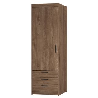 Armoire 1 Porte 3 Tiroirs Storicos Imitation Chêne Lefkas L.59,9 Cm - Design Moderne