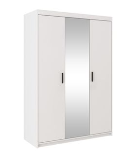 Armoire Avec Miroir 3 Portes Storicos Blanc L.133 Cm - Design Moderne